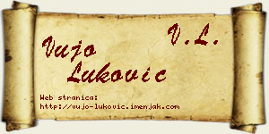 Vujo Luković vizit kartica
